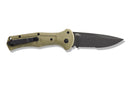 Benchmade 9070SBK-1 Claymore Automatic Folding Knife 3.60in Cobalt Black Serrated D2 Steel Blade