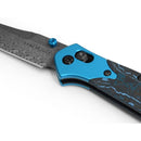Benchmade 945-221 Mini Osborne Gold Class Damasteel Blade w/ Arctic Storm Fat Carbon Handles