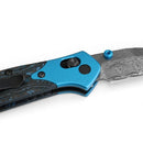 Benchmade 945-221 Mini Osborne Gold Class Damasteel Blade w/ Arctic Storm Fat Carbon Handles