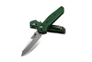Benchmade 945 Mini Osborne Folding Knife 2.92in S30v Steel Blade Green Aluminum Handles