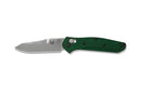 Benchmade 945 Mini Osborne Folding Knife 2.92in S30v Steel Blade Green Aluminum Handles