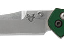 Benchmade 945 Mini Osborne Folding Knife 2.92in S30v Steel Blade Green Aluminum Handles