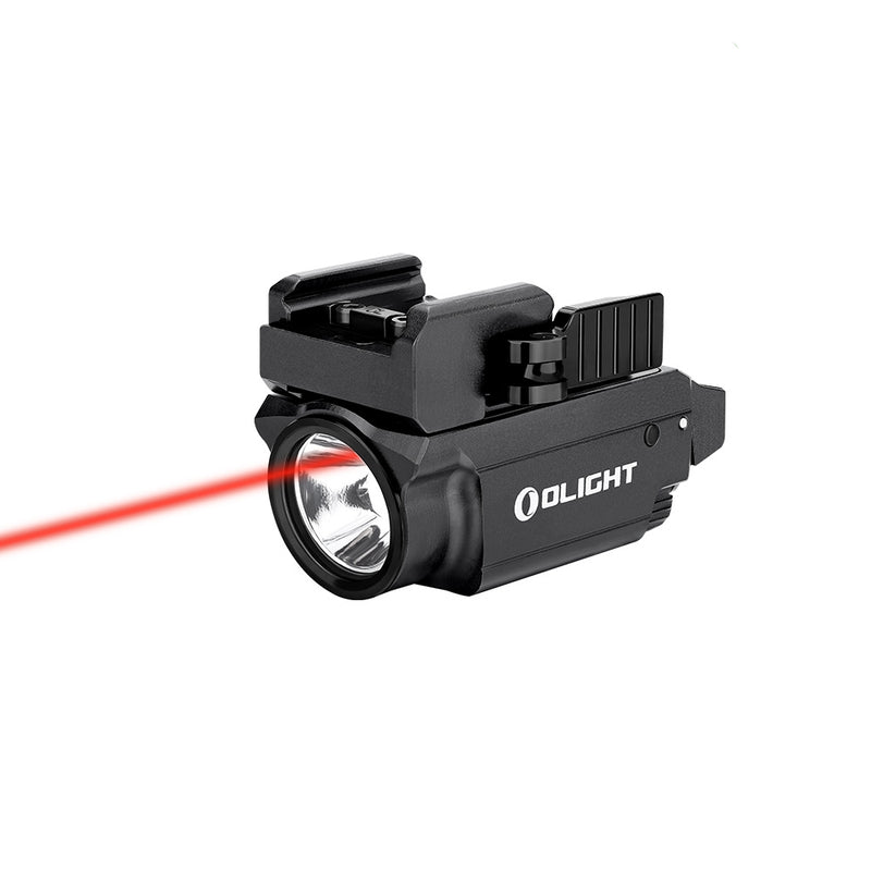Olight BALDR RL Mini 600 Lumen Rechargeable Rail Mount Tactical Light w/ Red Laser - Black