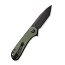 CIVIVI Elementum 907T-E Folding Knife 2.96 in Black D2 Blade Green Micarta Handle