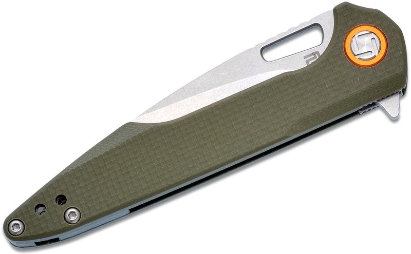 Artisan Cutlery 1821PS-GNF Folding Knife G10 Handles 3.0" Blade D2 Steel
