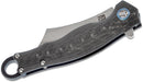 Artisan Cutlery 1828G-BKS Folding Knife Titanium and Carbon Fiber Handles 2.85" Blade S35VN