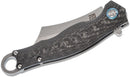 Artisan Cutlery 1828G-GYS Folding Knife Titanium and Carbon Fiber Handles 2.85" Blade S35VN