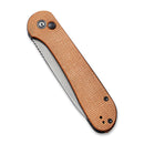 CIVIVI Elementum C2103D Folding Knife 2.96 in 14C28N Steel Blade Brown Micarta Handles