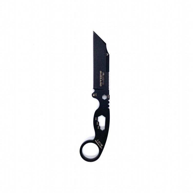 Hydra Knives Buzzard Black Karambit / Multitool Fixed Blade Neck Knife - GoingGear.com