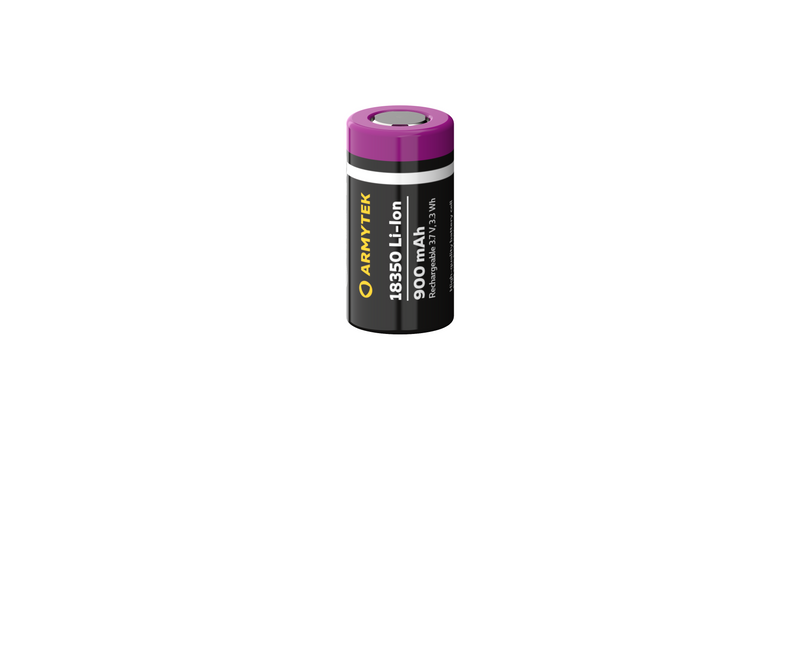 Armytek 18350 Li-Ion 900mAh battery / Without PCB / Rechargeable