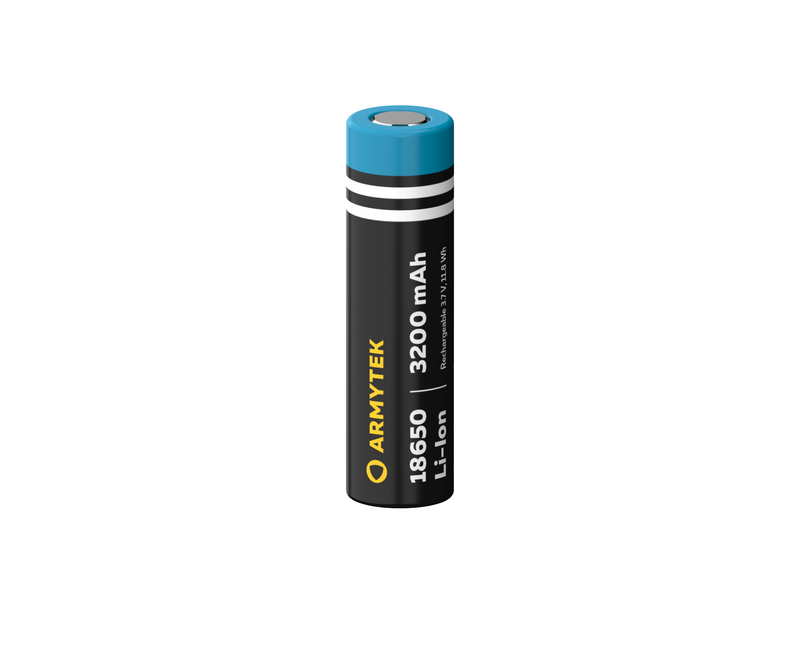 Armytek 18650 Li-Ion 3200mAh battery / Without PCB / Rechargeable