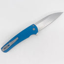 Pro-Tech Malibu Flipper Blue Textured Handles Magnacut Wharncliffe Blade 5305-BLUE