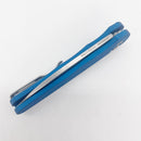 Pro-Tech Malibu Flipper Blue Textured Handles Magnacut Wharncliffe Blade 5305-BLUE