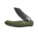 Kubey Knife Drake Liner Lock Folding Knife 3.7in Aus 10 Blade OD Green G10 Handles