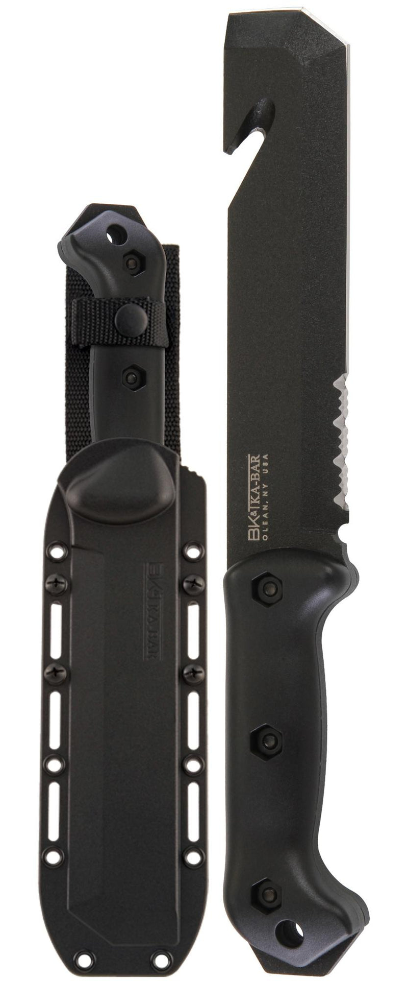 Ka-Bar Becker TacTool BK3 7in 1095 Cro-Van Steel Blade Fixed Blade Knife