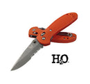 Benchmade Griptilian 551SH2O Folding Knife - Combo/Orange Handle