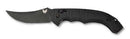 Benchmade Bedlam 8600BK front view – 4.00" black 154CM modified Bowie AUTO-AXIS automatic knife, black G10 handle