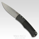 ProTech BR-1.3 Whiskers 3.125in 154cm Blade Black Textured Bolster