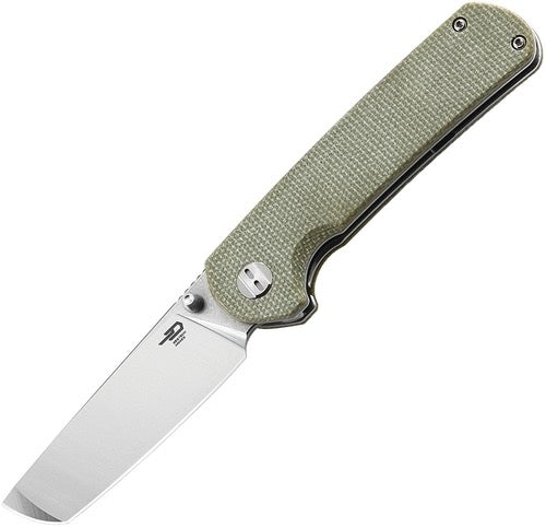 Bestech Knives Sledgehammer Folding Knife 2.99 D2 Stainless Steel Blade Micarta Handles - BG31D