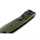 Benchmade 537GY-1 Bailout Folding Knife – CPM-M4 Tanto Blade, Woodland Green Aluminum, USA Made