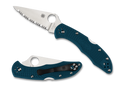 Spyderco DELICA® 4 FRN Handles 2.9in Serrated K390 Steel Blade C11FSK390
