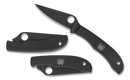 Spyderco HoneyBee Black Micro Folding Knife 1.67in 3Cr13 Steel Blade - C137BK
