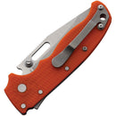 Demko Knives AD20.5 Clip Point Shark Lock Grivory Handles 3in AUS10A Steel Blade - Red