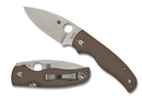 Spyderco Shaman 15V Sprint Run Brown G-10 Handles