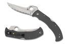 Spyderco Massad Ayoob Sprint Run Folding Knife 3.69in Cru-Wear Full Serrated Steel Blade - C60GSGY