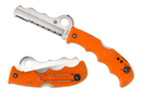 Spyderco Assist Lightweight Folding Knife Orange FRN Handles 3.68in VG-10 Serrated Steel Blade - C79PSOR