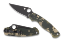 Spdyerco Paramilitary 2 Folding Knife 3.4in S45V Steel DLC Blade G10 Handles - C81GPCMOBK2
