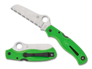 Spyderco C89FSGR Atlantic Salt Green Back Lock Folding Knife 3.68in LC200N Steel Blade