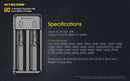 Nitecore U12 Dual-Slot USB Li-Ion Battery Charger