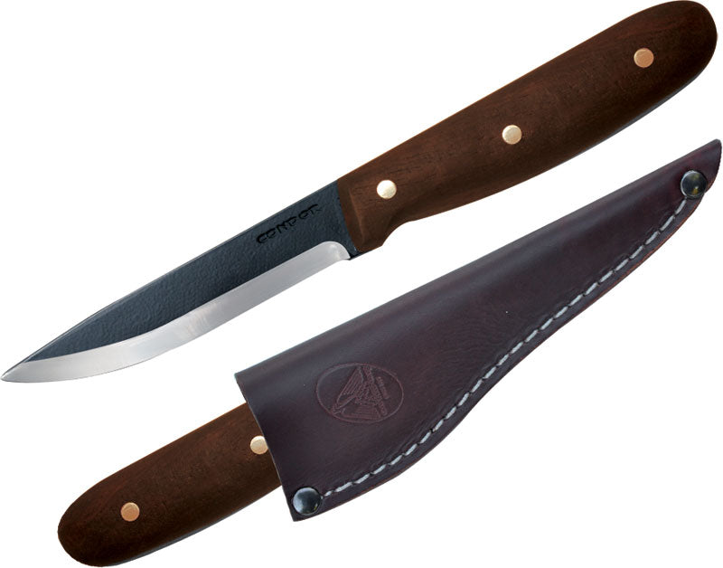 Condor Sapien Knife w/ Leather Sheath - Micarta Handle