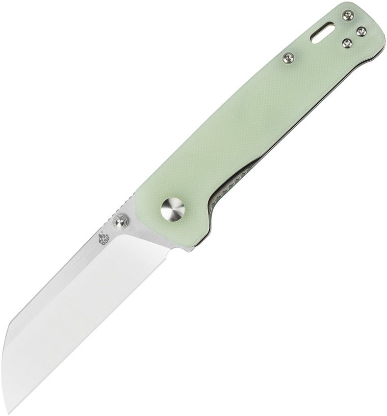 QSP Knife Penguin Linerlock Jade G-10 Handles 3in D2 Steel Blade - QS130-V