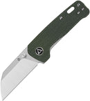 QSP Penguin Mini Folding Knife Green Micarta Handles 2.25in 14C28N Steel Blade - QS130XS-C