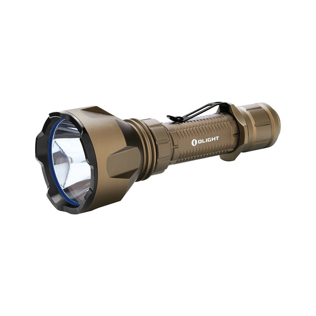 Olight Warrior X Turbo (Tan) 1100 Lumen Rechargeable Tactical Flashlight 3,280ft. Beam Distance 1 * 21700 Battery (Included)