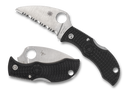 Spyderco Manbug Wharncliffe Lock Back Folding Knife 1.91 In VG-10 Blade  Black Handles