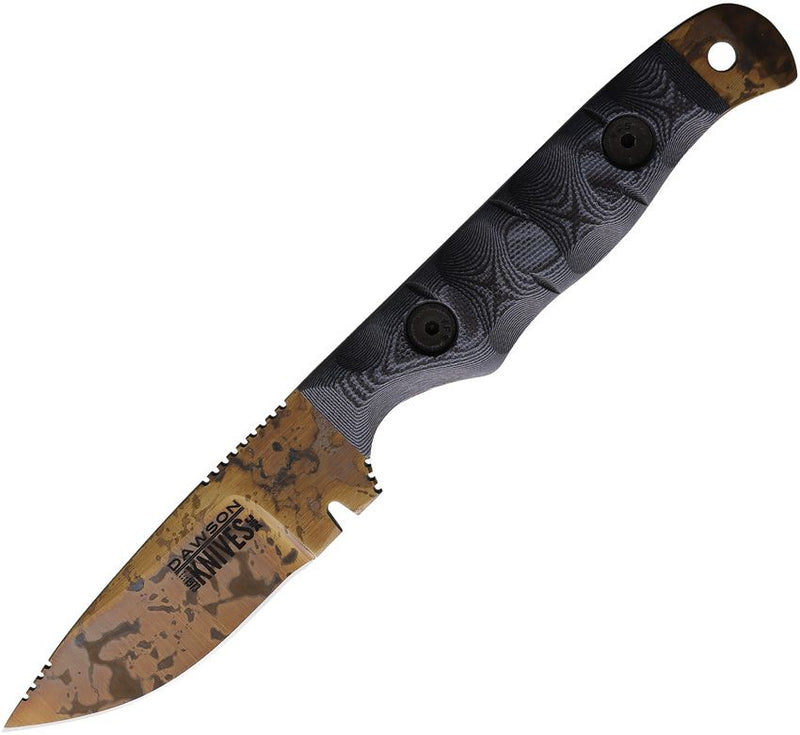 Dawson Knives Handyman Arizona Copper Finish Fixed Blade Knife Full Tang 3.13in CPM-3V Steel Blade