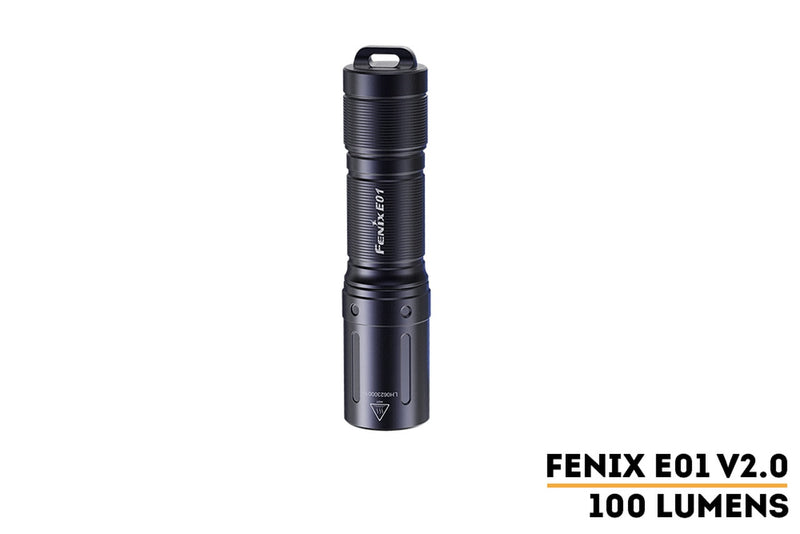 Fenix E01 V2 100 Lumen AAA Twist EDC Flashlight - Black