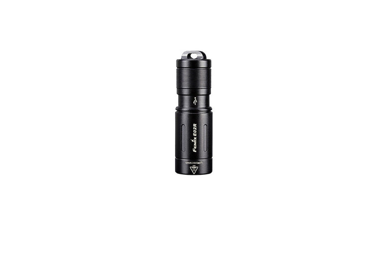 Fenix E02R Rechargeable Keychain Flashlight 200 Lumens - Black