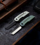 Bestech Knives Explorer Folding Knife 2.87in D2 Satin + Black Steel Blade - BG37C