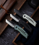 Bestech Knives Explorer Folding Knife 2.87in D2 Satin + Black Steel Blade - BG37C