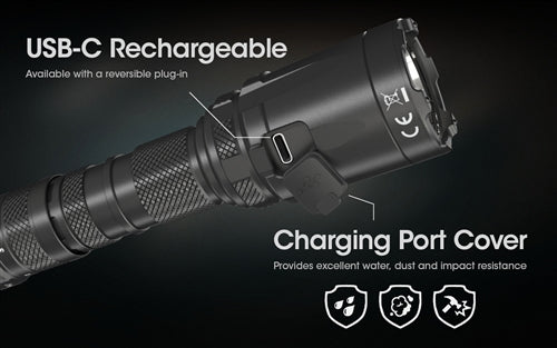 Nitecore SRT6i 2100 Lumen Tactical Flashlight USB-C Rechargeable