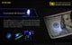 Nitecore Tiki Glow in the Dark 300 Lumen Rechargeable Keychain Flashlight - UV/High CRI Side Lights