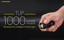 NITECORE TUP 1000 Lumen Rechargeable Everyday Carry Keychain Flashlight (Black)