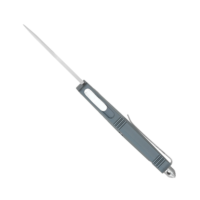 CobraTec FS-X Small Gray OTF Knife - D2 Steel 2.5in Tanto Blade