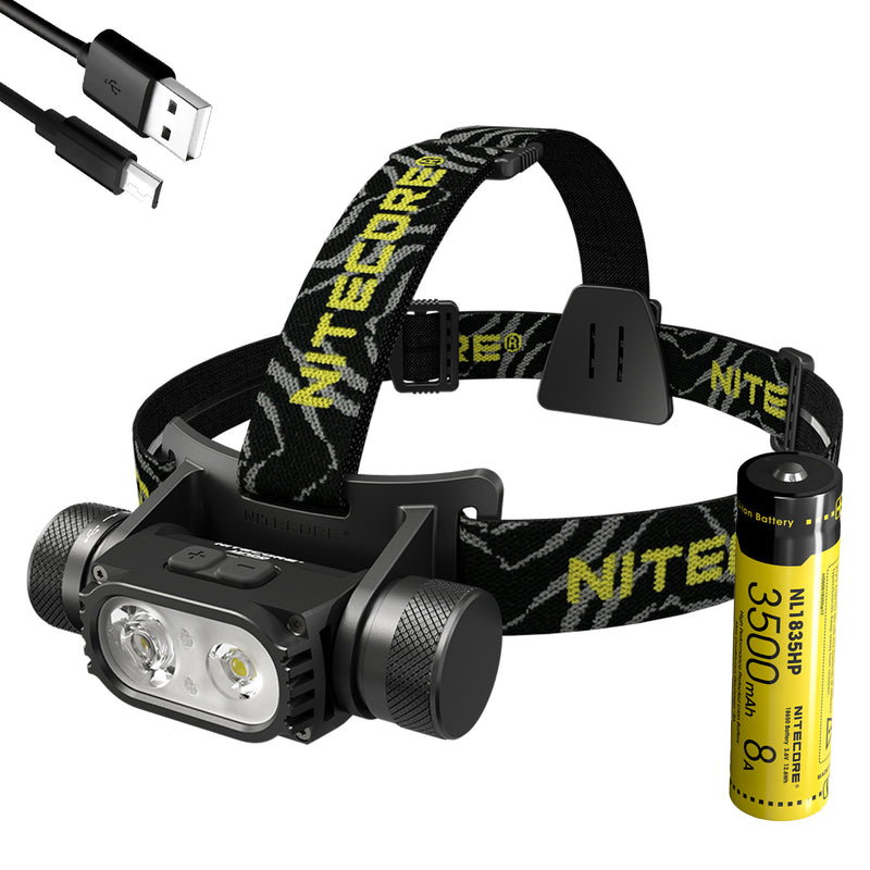 Nitecore HC68 2000 Lumen Electronically Focusable Headlamp USB-C Rechargeable 2 x Luminus SST-40-W LEDs