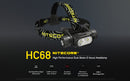 Nitecore HC68 2000 Lumen Electronically Focusable Headlamp USB-C Rechargeable 2 x Luminus SST-40-W LEDs