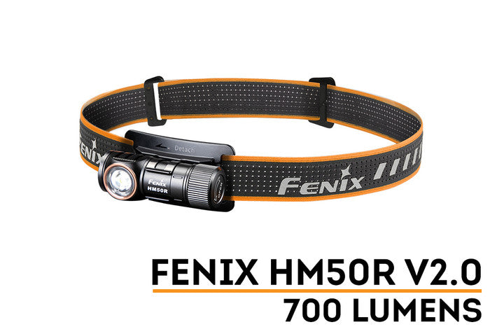 Fenix HM50R V2.0 700 Lumens USB-C Rechargeable Headlamp 1 * 16340 Battery Included